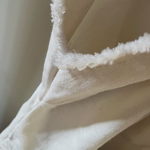 NWOT Everlane Denim Workwear Dress w/ Frayed Hem - Bone - Size XXL - Picture 10 of 15